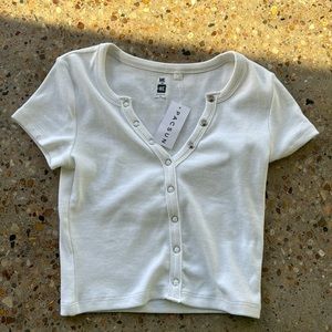 pacsun ribbed henley tshirt